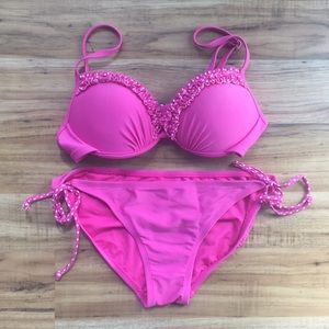 Pink Padded 2 Piece Bikini